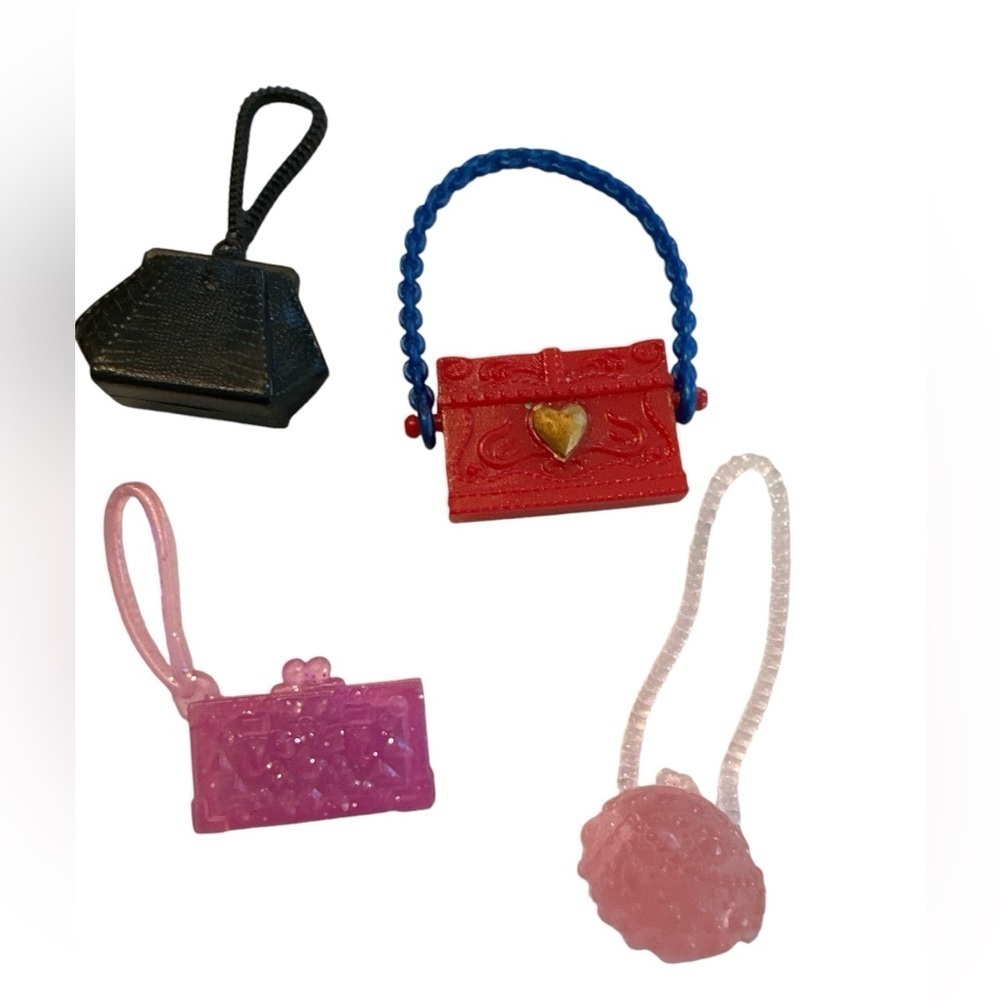 EUC Barbie Purse Bags Lot Of 4 Fashion Doll Accessories Handbag Replacement